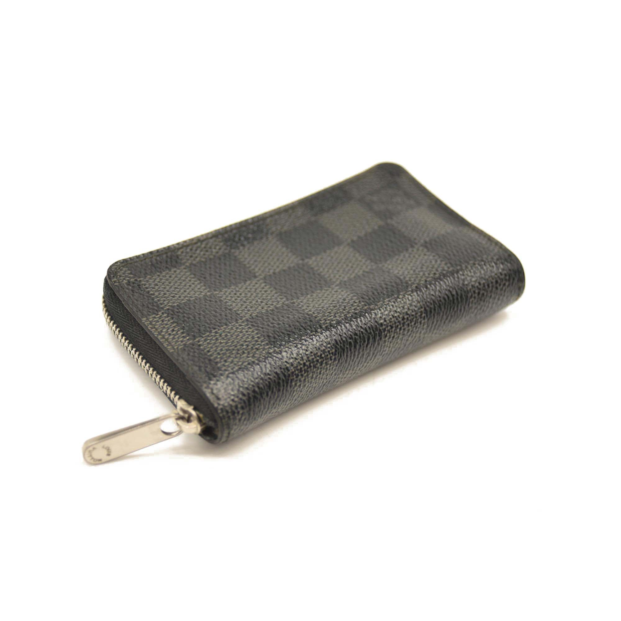 Used Louis Vuitton Damier Graphite Zippy Compact Wallet
