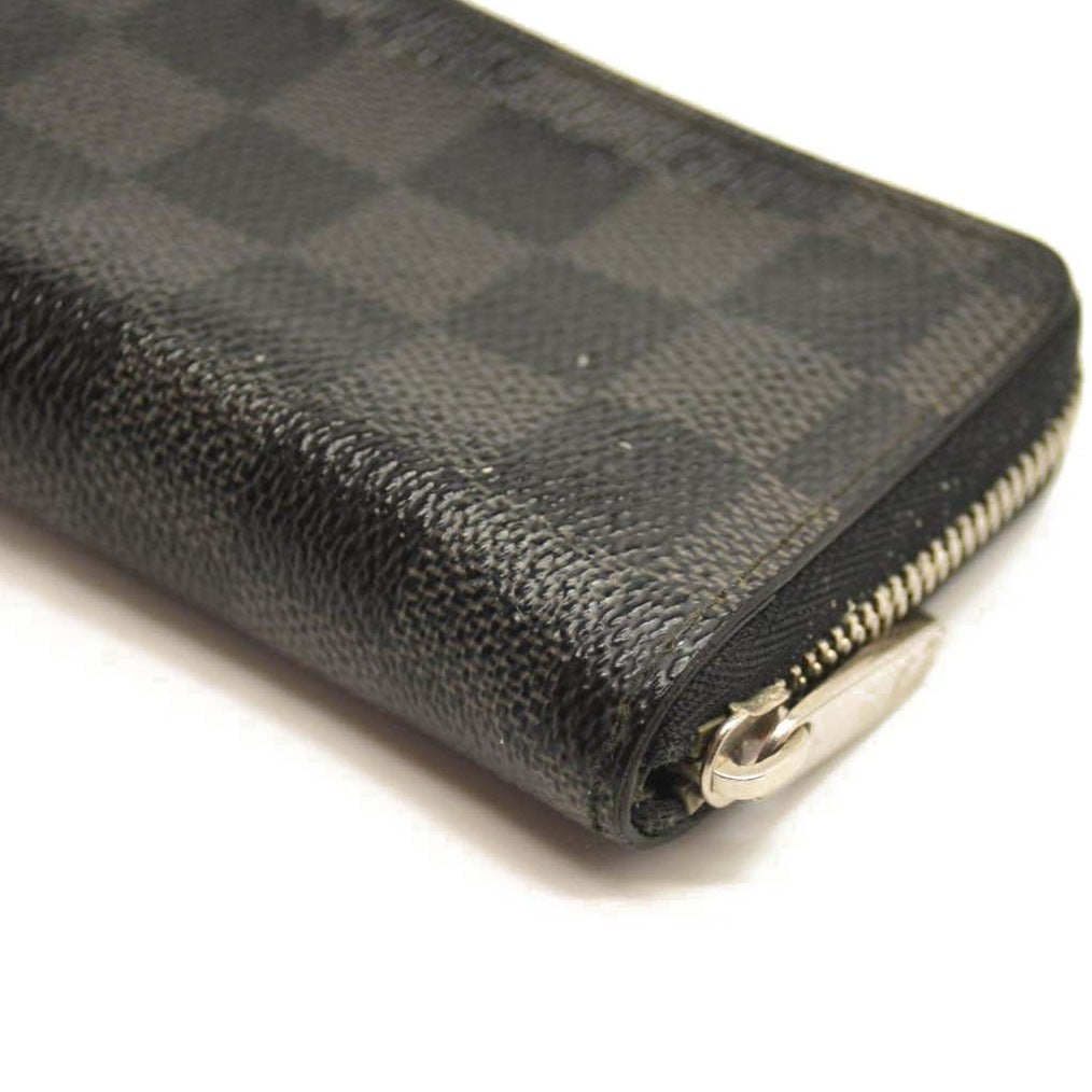 Used Louis Vuitton Damier Graphite Zippy Compact Wallet