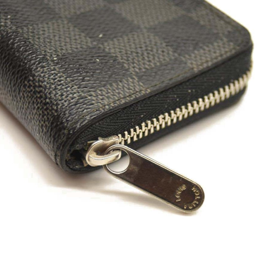 Used Louis Vuitton Damier Graphite Zippy Compact Wallet