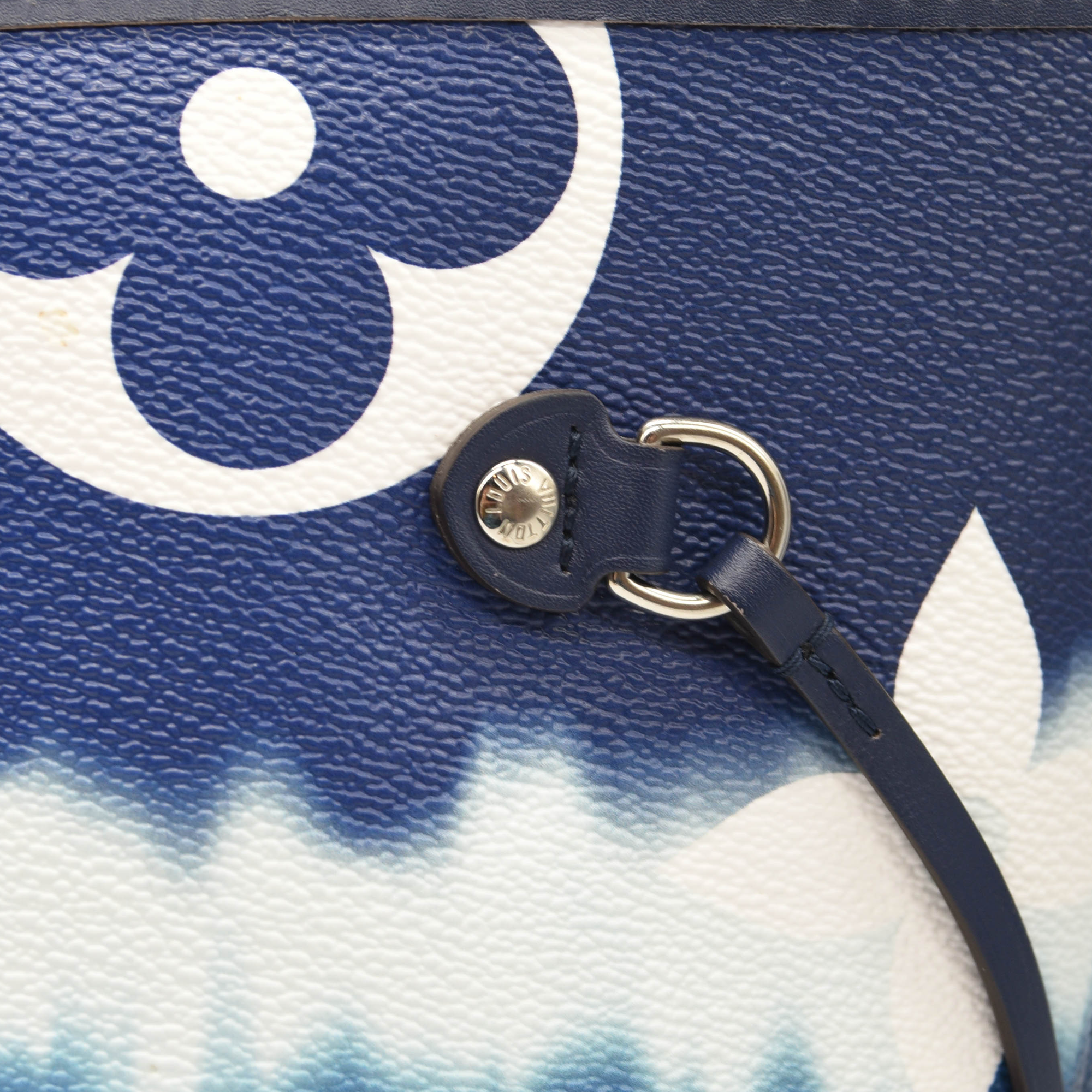 USED 2020 Louis Vuitton Monogram Escale Neverfull MM Blue