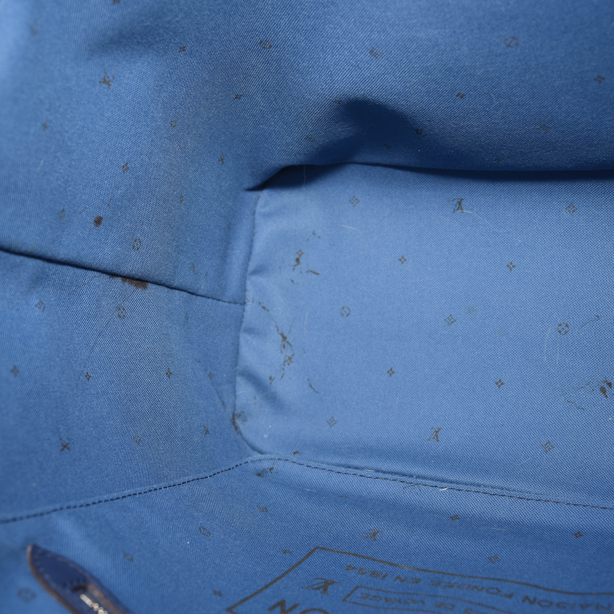 USED 2020 Louis Vuitton Monogram Escale Neverfull MM Blue