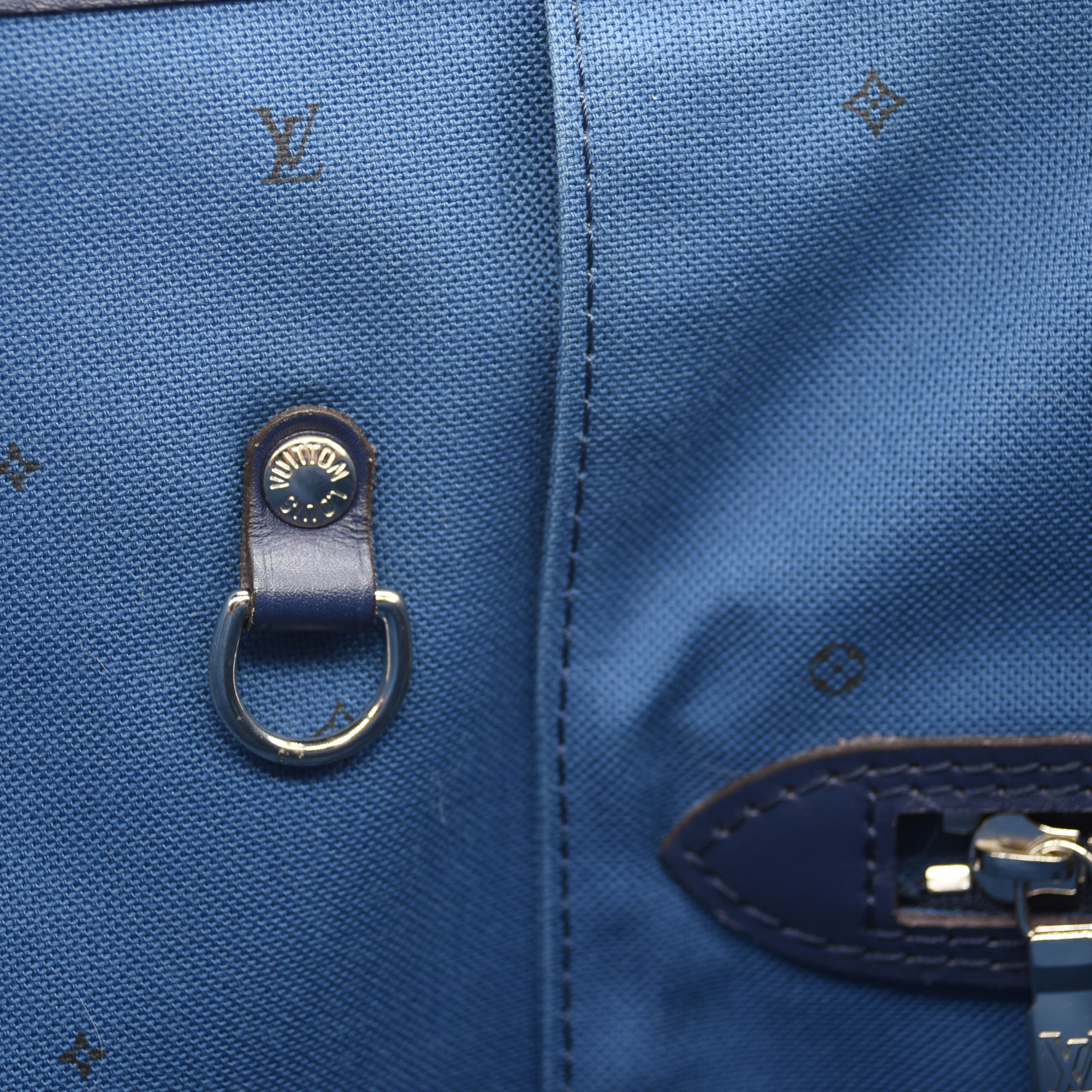 USED 2020 Louis Vuitton Monogram Escale Neverfull MM Blue