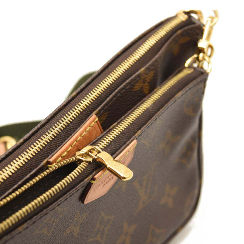 LOUIS VUITTON Monogram Multi Pochette Accessories Kaki