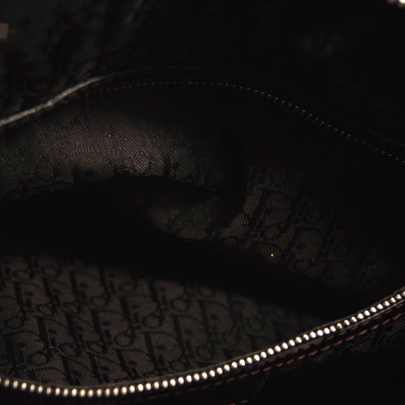 CHRISTIAN DIOR Patent Cannage Large Lady Dior Black