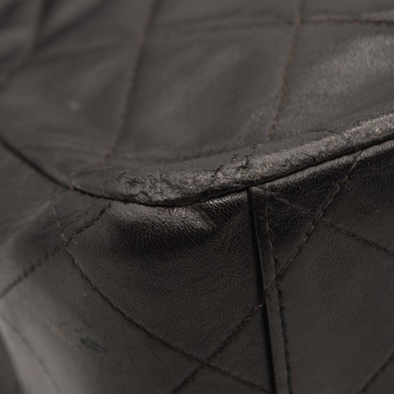 Chanel Lambskin Quilted XL Jumbo Single Flap Black Shoulder Bag