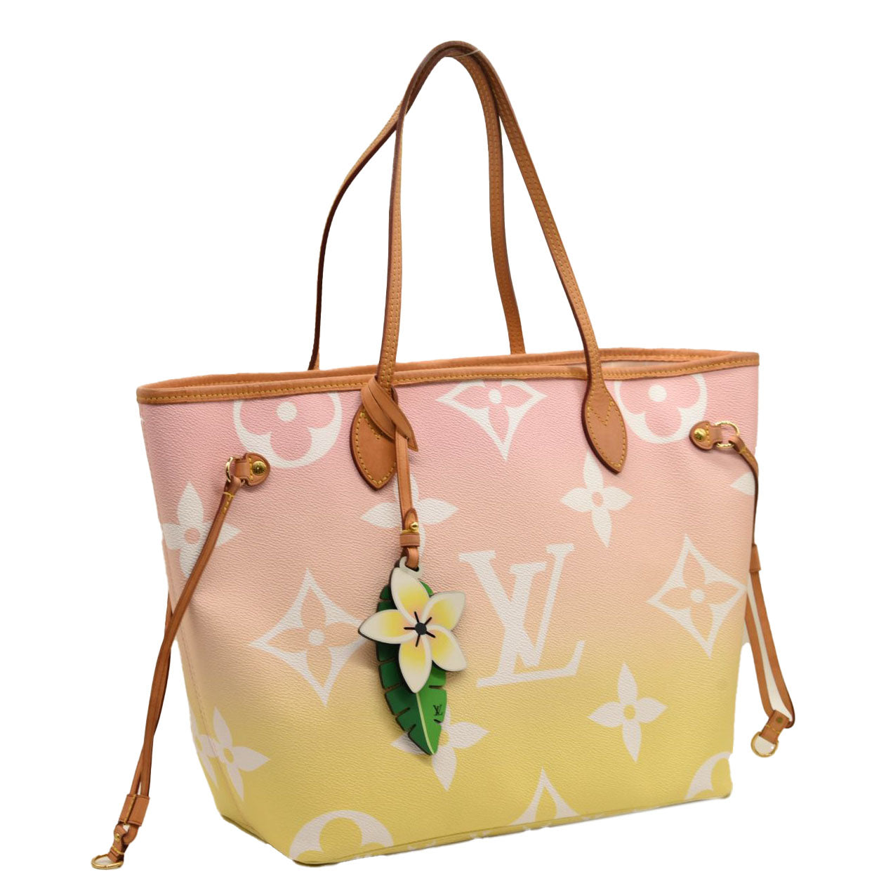 LOUIS VUITTON Monogram Giant By The Pool Neverfull MM Light Pink