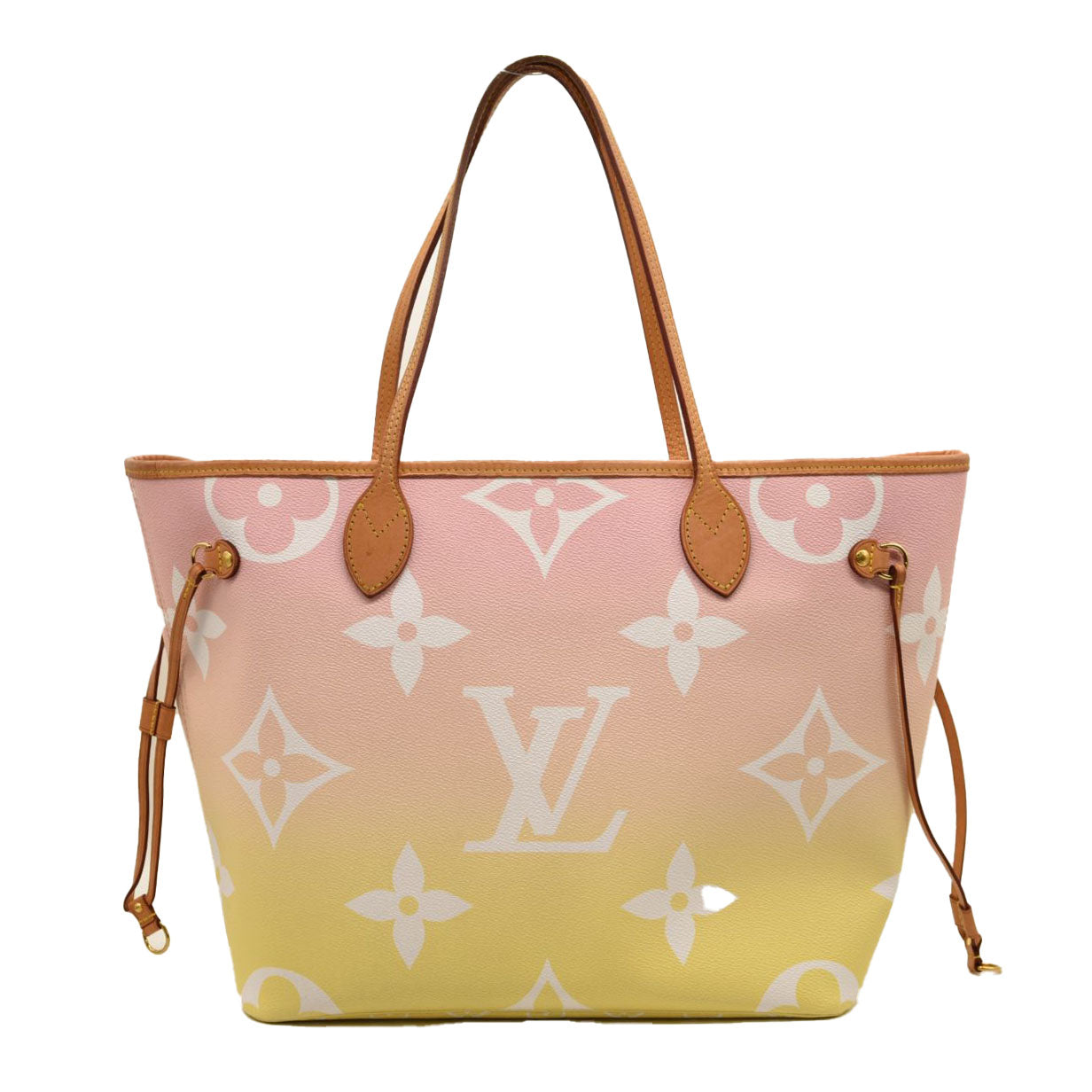 LOUIS VUITTON Monogram Giant By The Pool Neverfull MM Light Pink