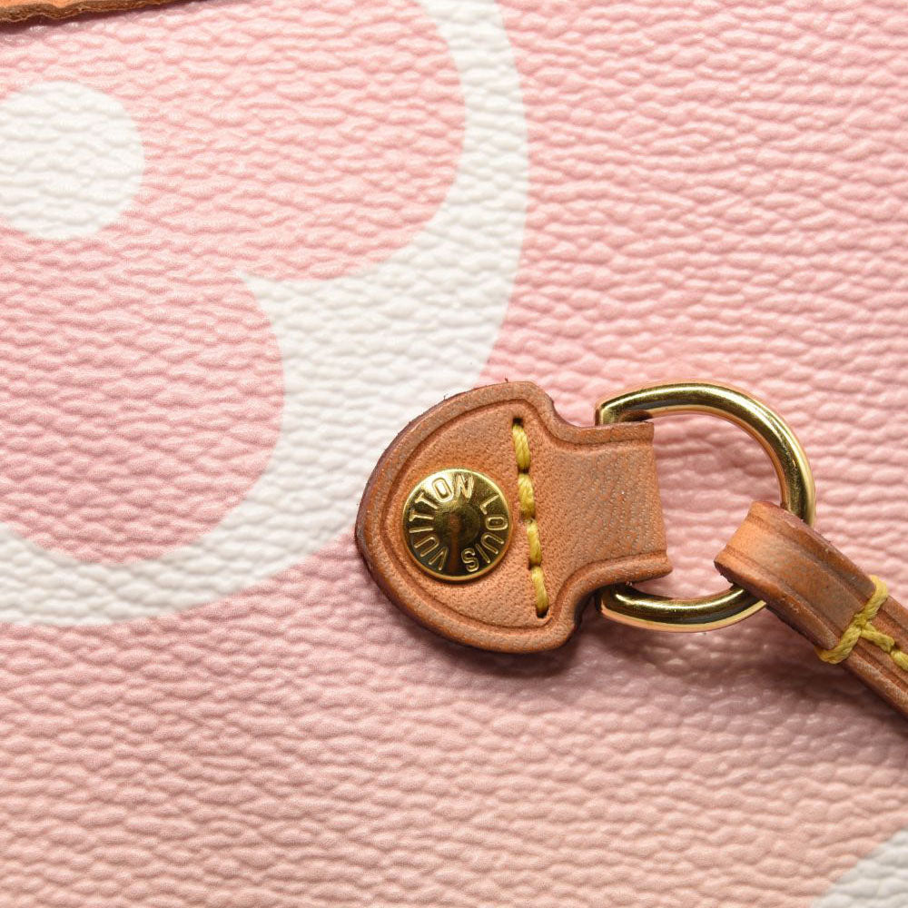 LOUIS VUITTON Monogram Giant By The Pool Neverfull MM Light Pink