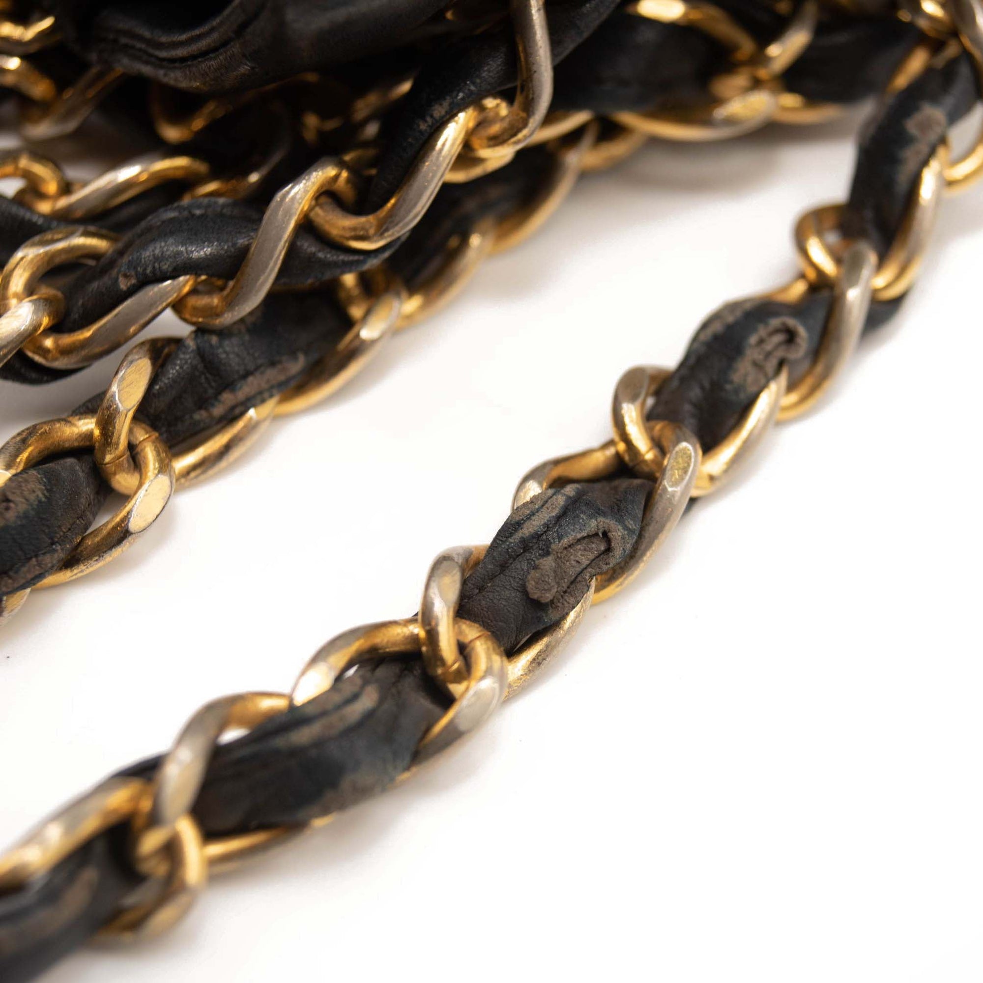 Chanel Lambskin Quilted XL Jumbo Single Flap Black Shoulder Bag