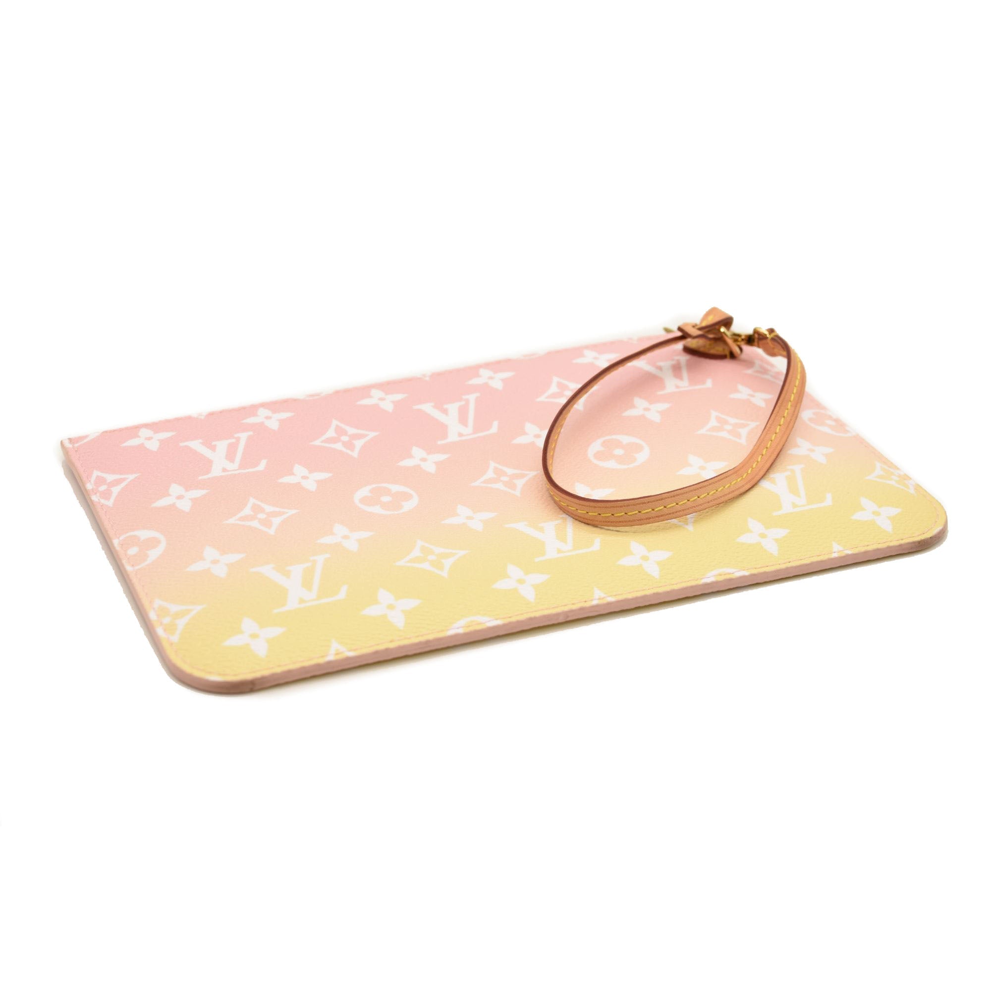 LOUIS VUITTON Monogram Giant By The Pool Neverfull MM Light Pink
