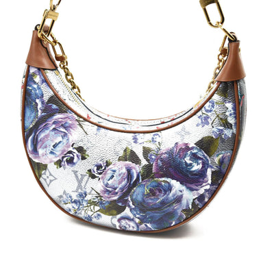 LOUIS VUITTON Metallic Monogram LV Garden Loop PM Blue