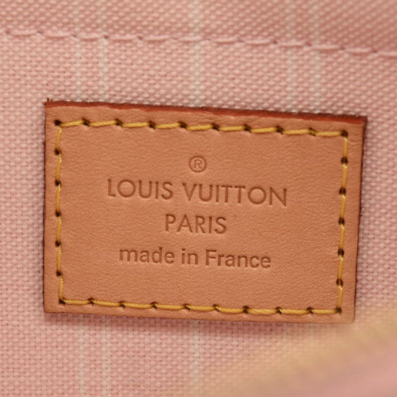 LOUIS VUITTON Monogram Giant By The Pool Neverfull MM Light Pink