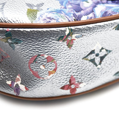 LOUIS VUITTON Metallic Monogram LV Garden Loop PM Blue