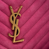NEW Saint Laurent Calfskin Matelasse Monogram Lou Camera Bag Pink Suede