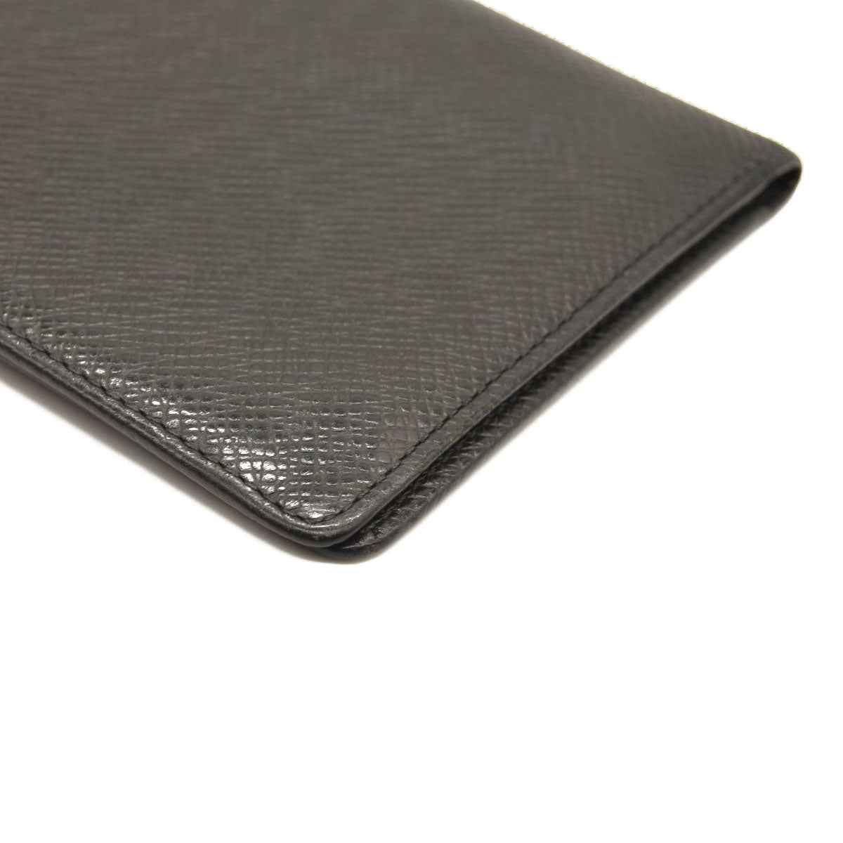 USED $720 LOUIS VUITTON Monogram Checkbook Wallet Black Taiga