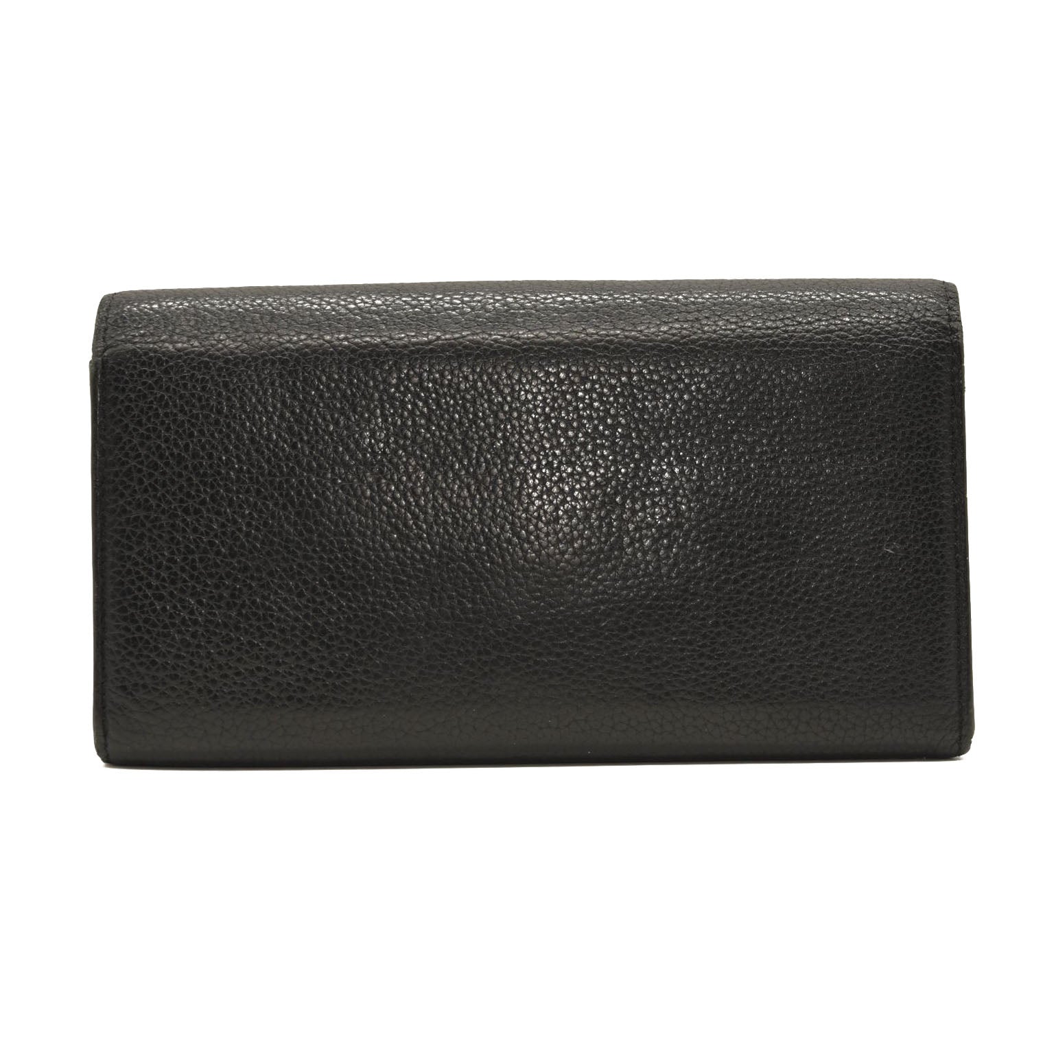 USED $905 LOUIS VUITTON Calfskin Double V Wallet Black