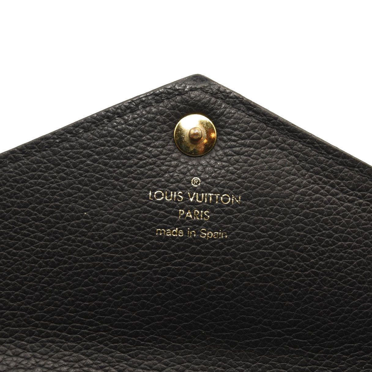 USED $905 LOUIS VUITTON Calfskin Double V Wallet Black