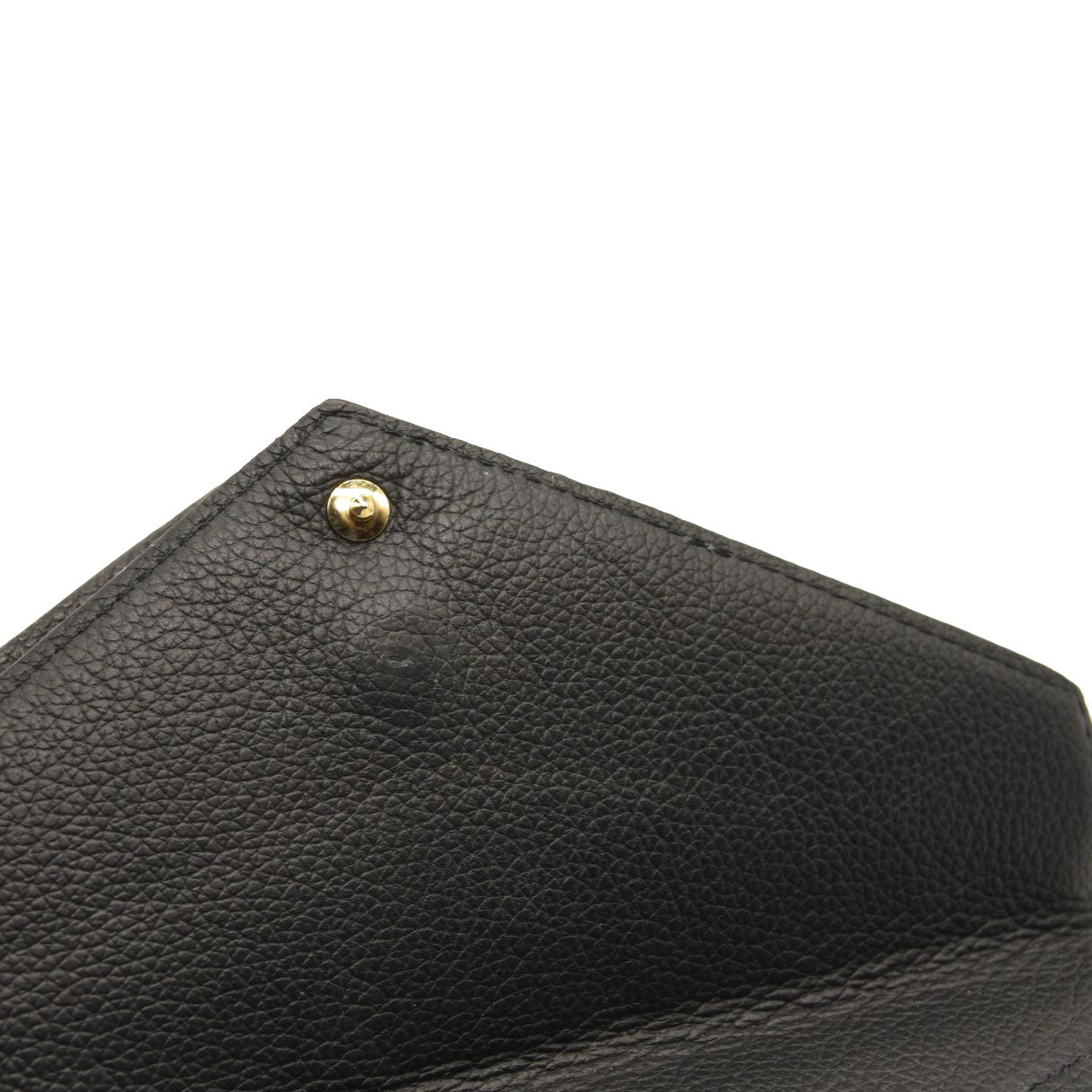 USED $905 LOUIS VUITTON Calfskin Double V Wallet Black