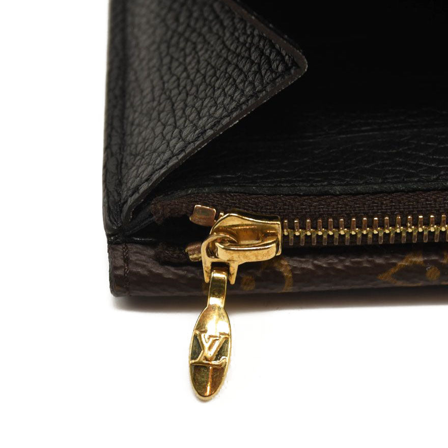 USED $905 LOUIS VUITTON Calfskin Double V Wallet Black