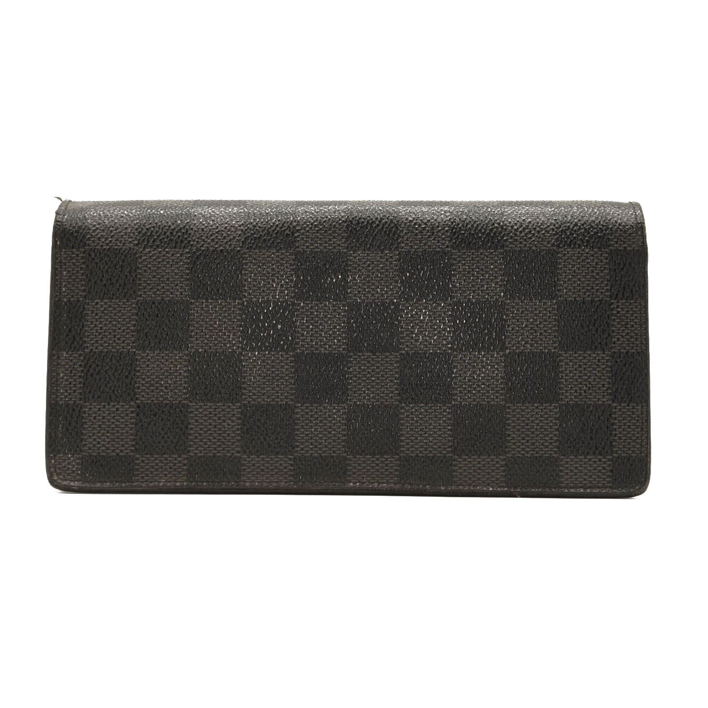 USED $675 LOUIS VUITTON Damier Graphite Brazza Wallet