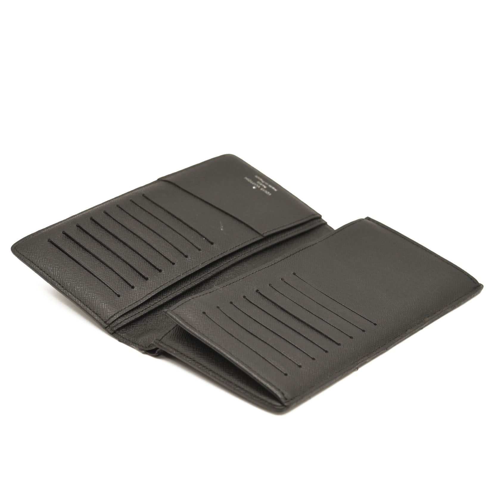 USED $675 LOUIS VUITTON Damier Graphite Brazza Wallet