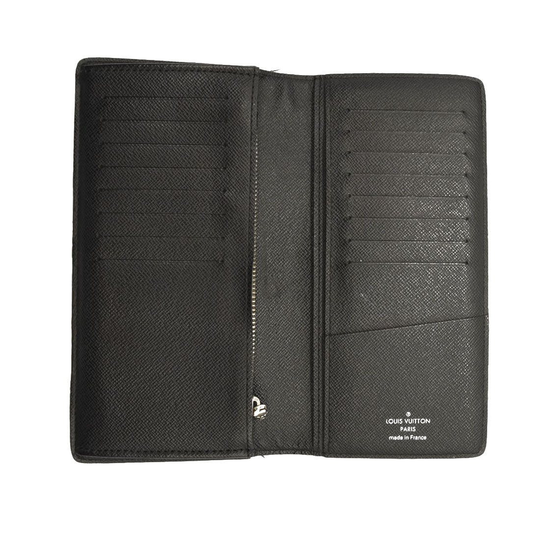 USED $675 LOUIS VUITTON Damier Graphite Brazza Wallet