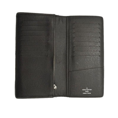 USED $675 LOUIS VUITTON Damier Graphite Brazza Wallet