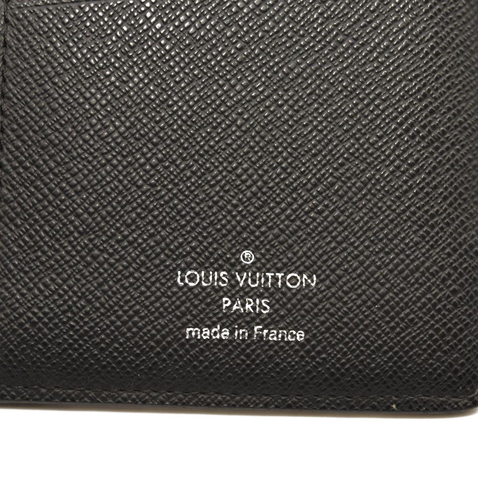 USED $675 LOUIS VUITTON Damier Graphite Brazza Wallet