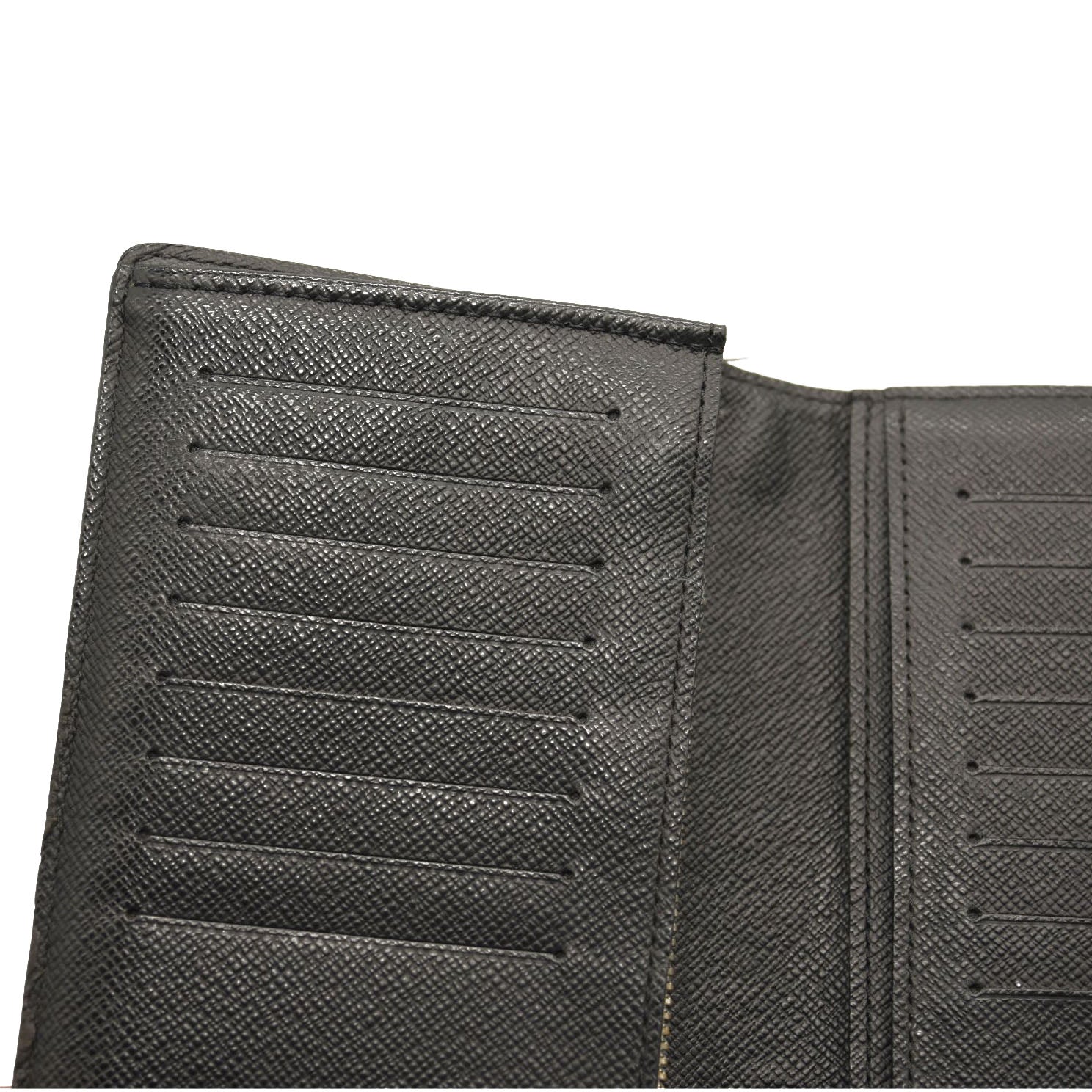 USED $675 LOUIS VUITTON Damier Graphite Brazza Wallet