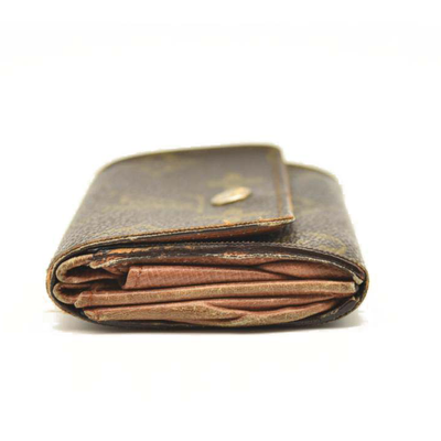 USED LOUIS VUITTON Monogram Porte-Monnaie Plat Coin Purse