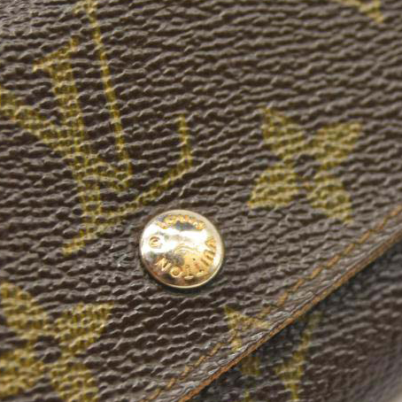 USED LOUIS VUITTON Monogram Porte-Monnaie Plat Coin Purse