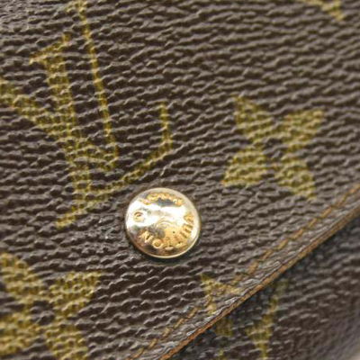 USED LOUIS VUITTON Monogram Porte-Monnaie Plat Coin Purse