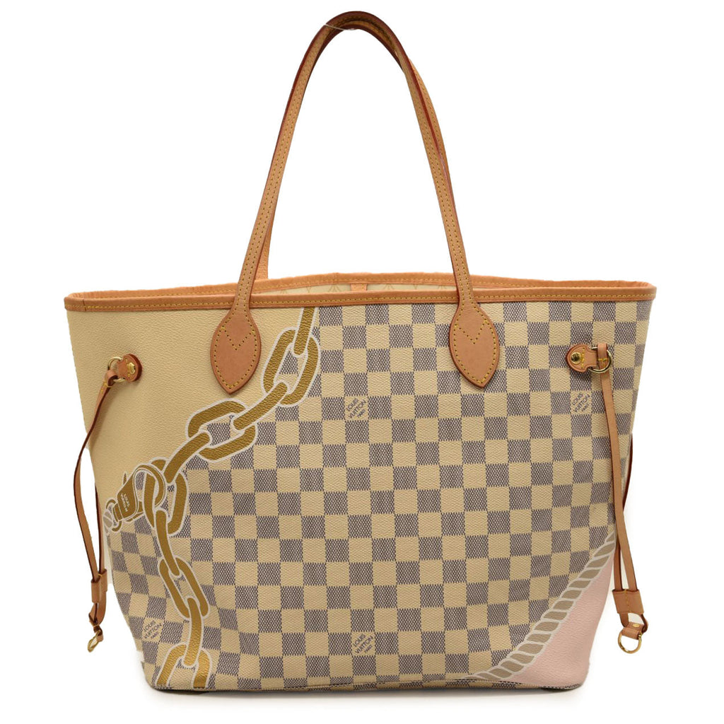 Louis Vuitton, Bags, Sold Authentic Lv Neverfull Mm Damier Azur