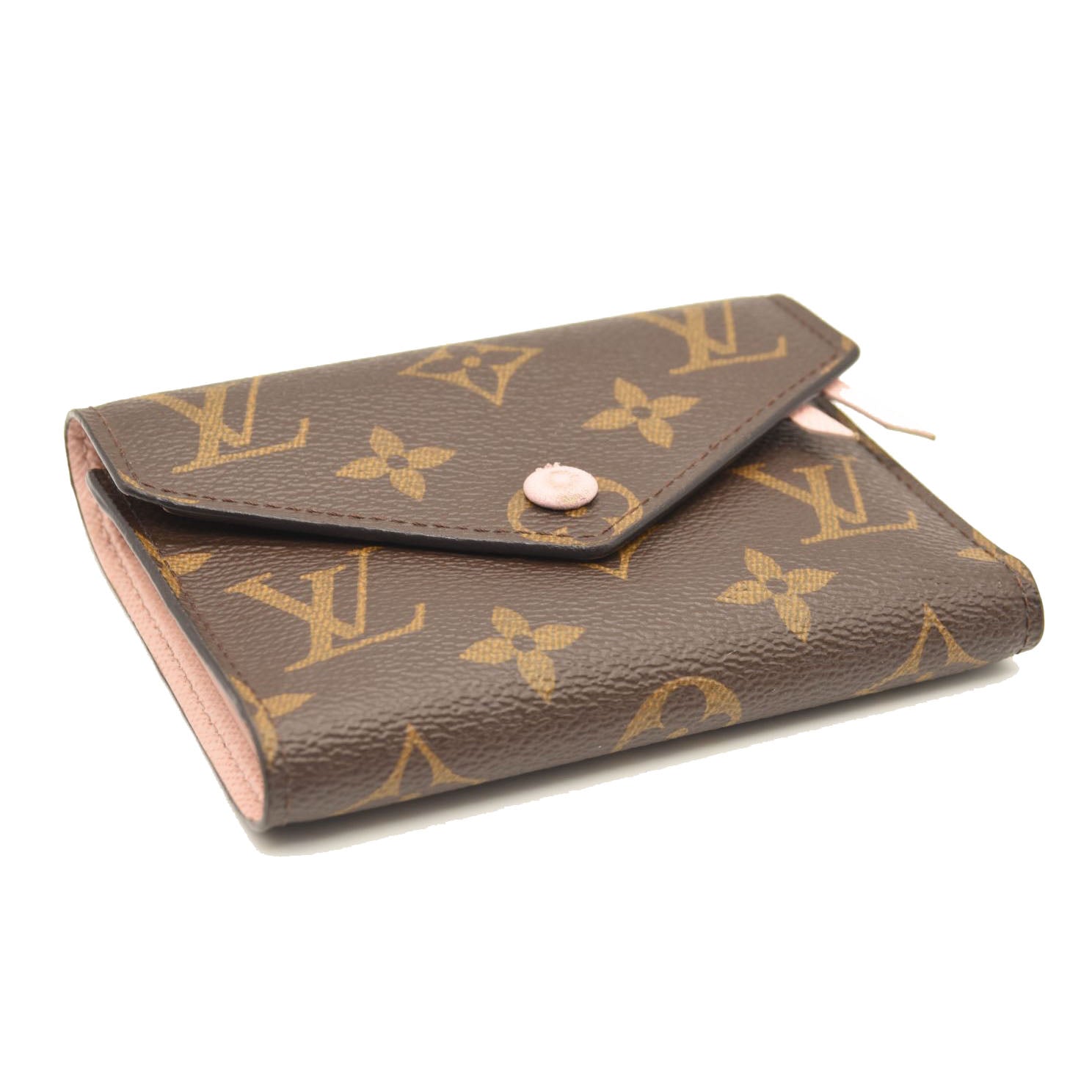 $575 Louis Vuitton Victorine Wallet Monogram Rose Ballerine