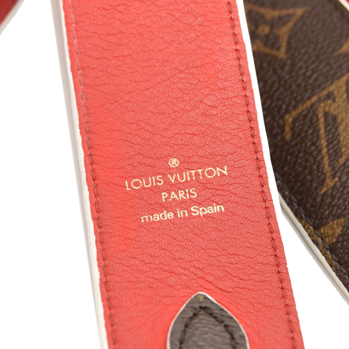 LOUIS VUITTON Monogram Bandouliere Shoulder Strap Red 1211585