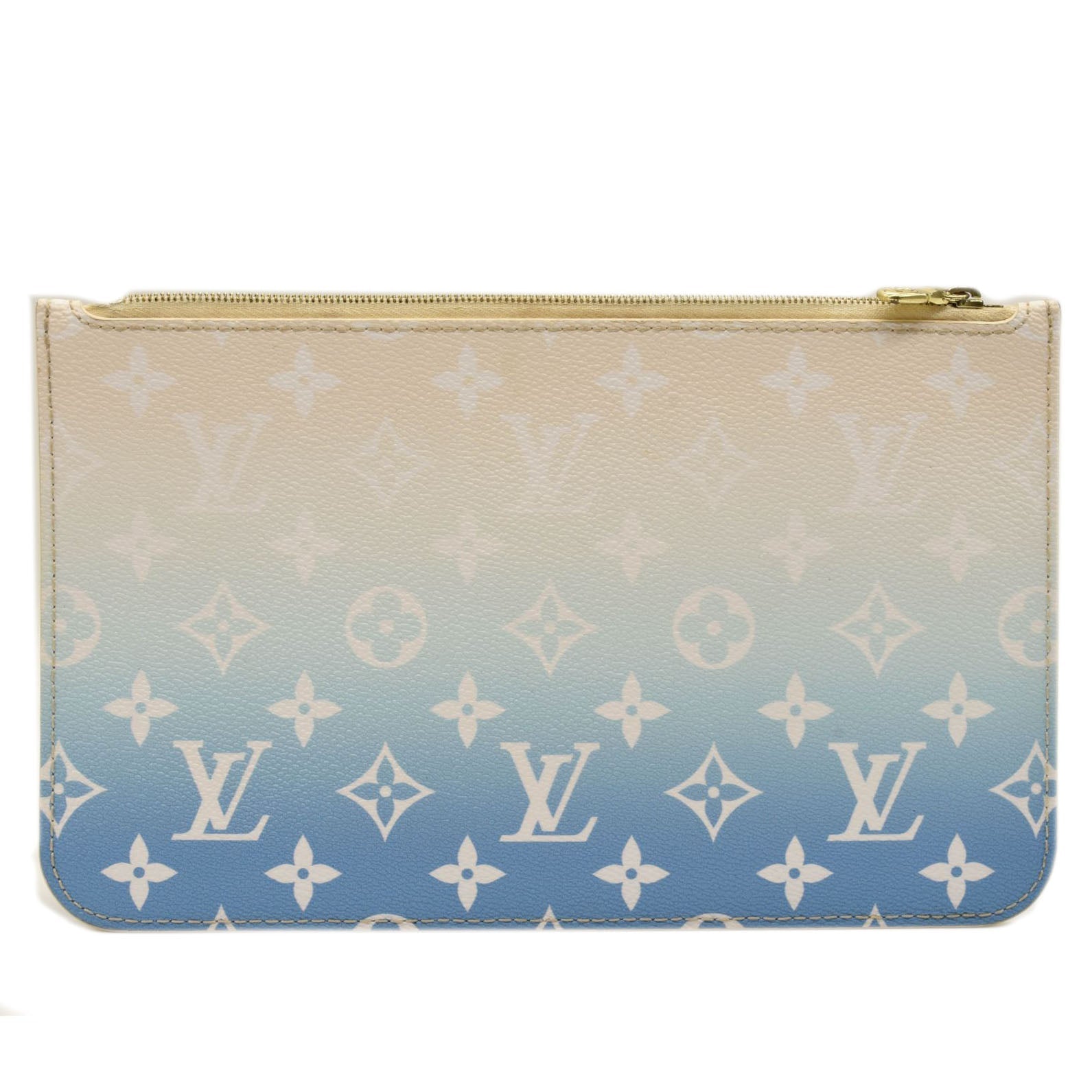 Louis Vuitton Limited Monogram Blue By the Pool Neverfull Pochette