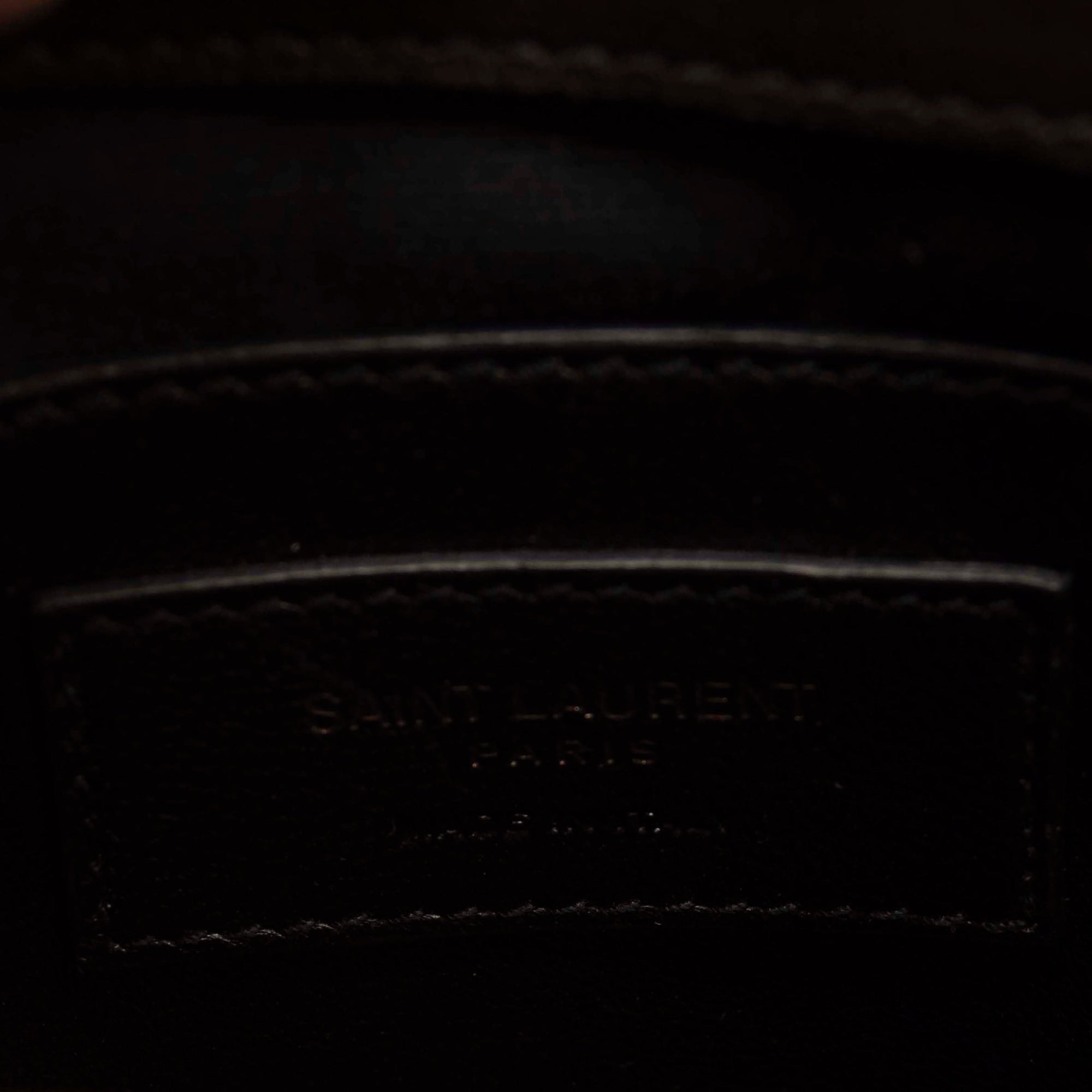 USED Saint Laurent Sheepskin Matelasse Chevron Monogram Medium College Bag Grey