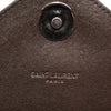 USED Saint Laurent Sheepskin Matelasse Chevron Monogram Medium College Bag Grey