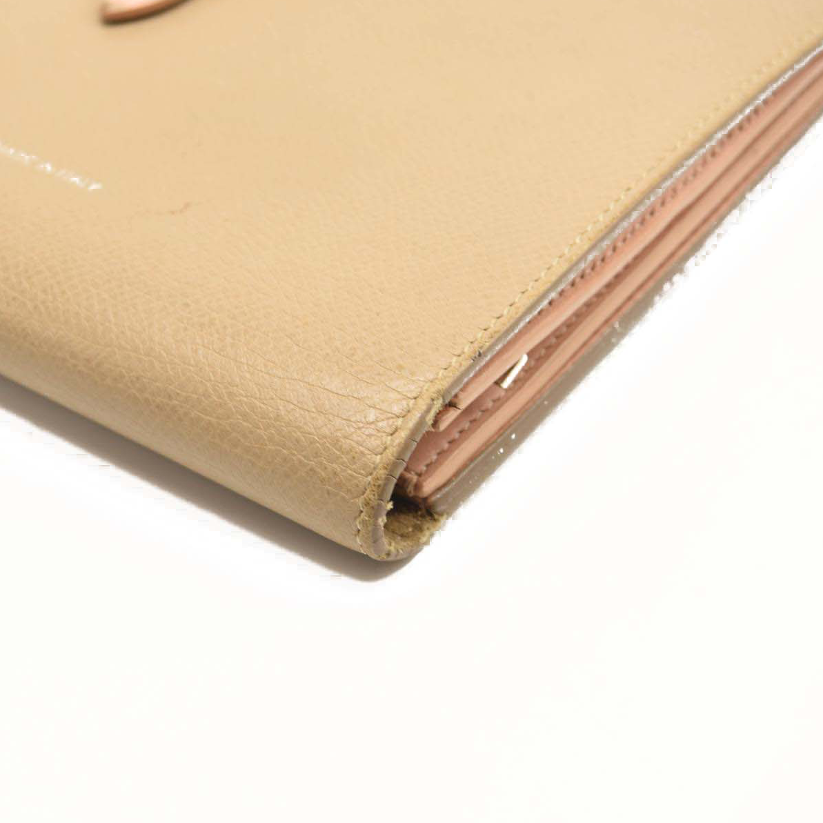 Celine Grained Calfskin Large Multifunction Strap Wallet Pink Chalk