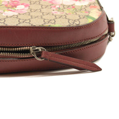 GUCCI GG Supreme Monogram Blooms Mini Chain Shoulder Bag Beige Multicolor Dry Rose