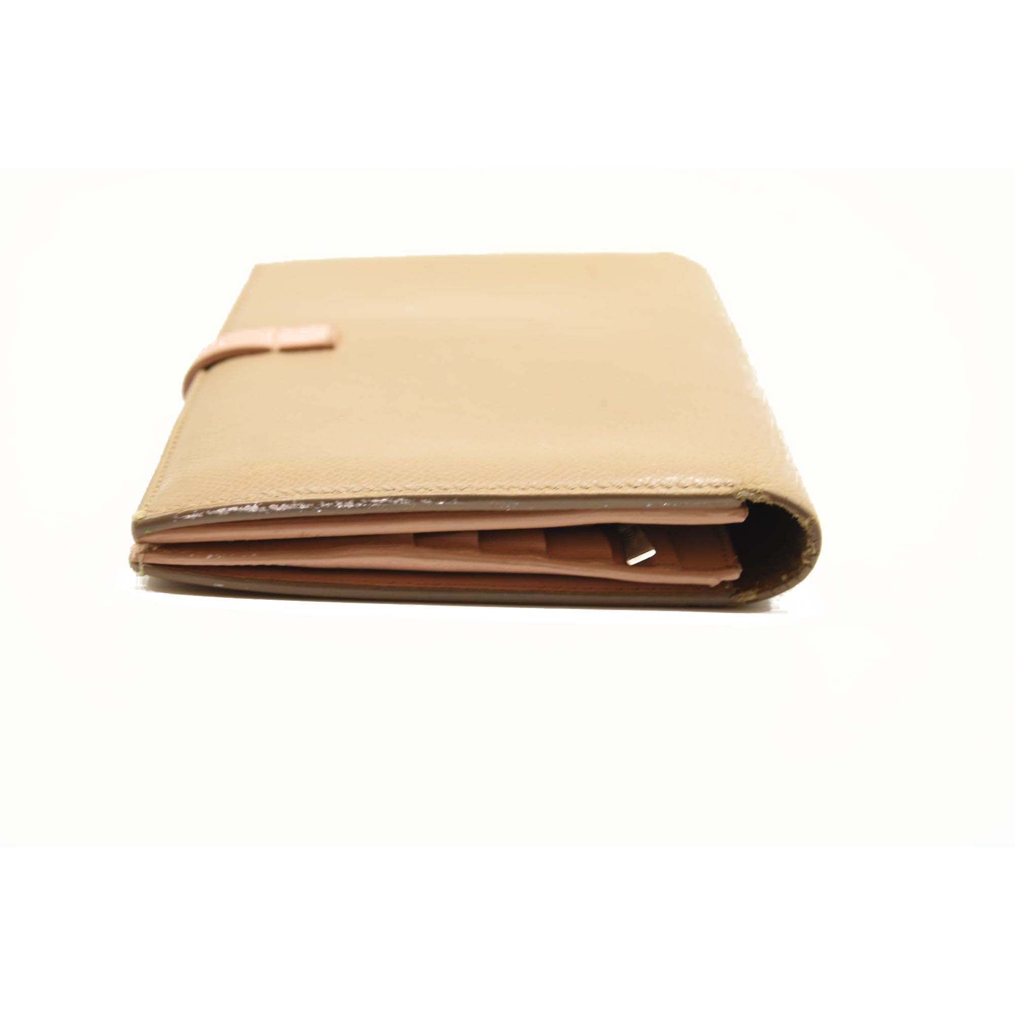 Celine Grained Calfskin Large Multifunction Strap Wallet Pink Chalk