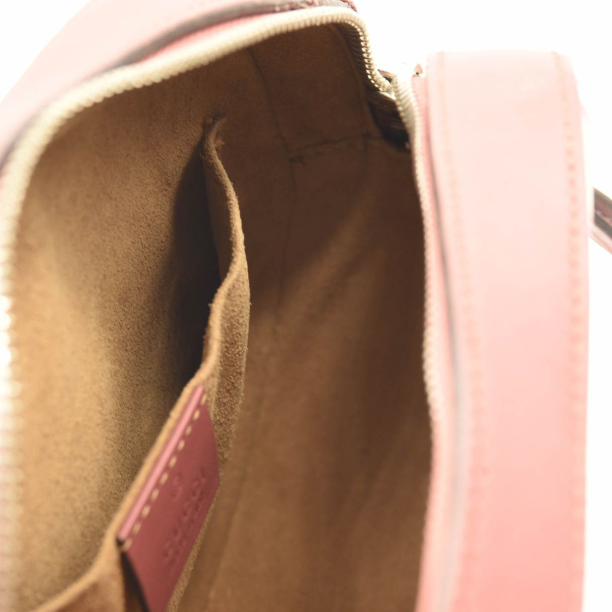 GUCCI GG Supreme Monogram Blooms Mini Chain Shoulder Bag Beige Multicolor Dry Rose