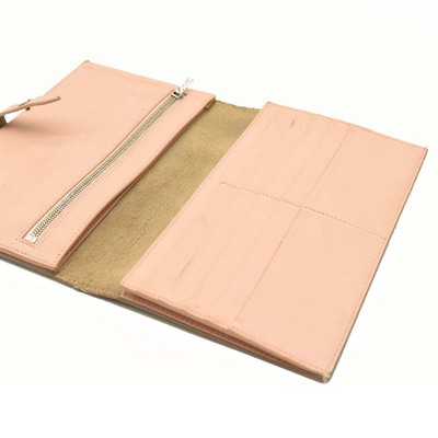 Celine Grained Calfskin Large Multifunction Strap Wallet Pink Chalk