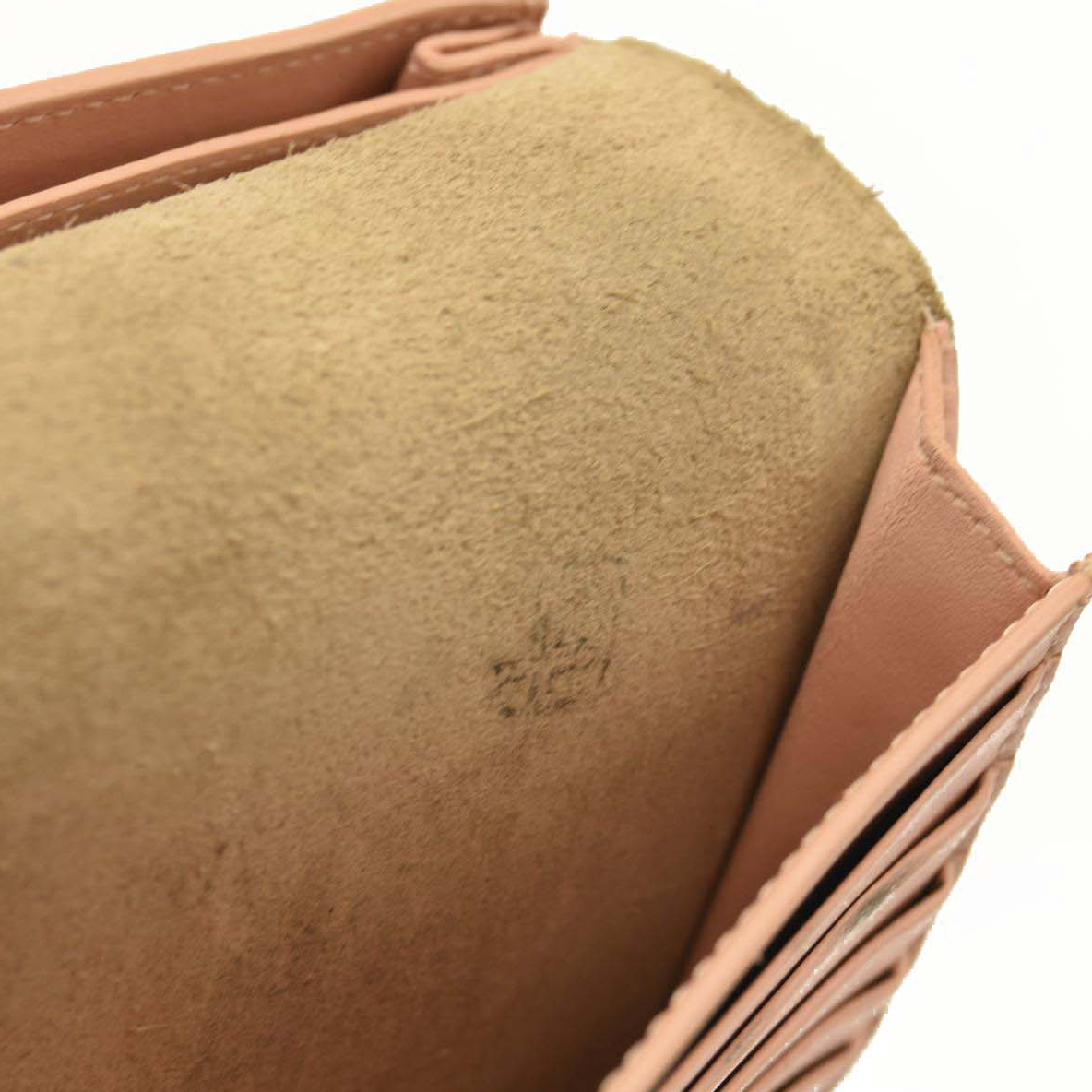 Celine Grained Calfskin Large Multifunction Strap Wallet Pink Chalk