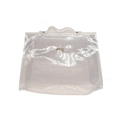 Hermes Vinyl Souvenir De L'Exposition Kelly Transparent