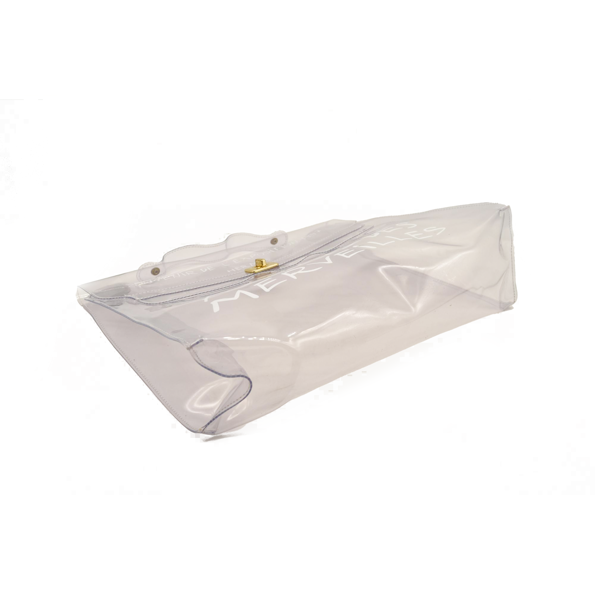 Hermes Vinyl Souvenir De L'Exposition Kelly Transparent