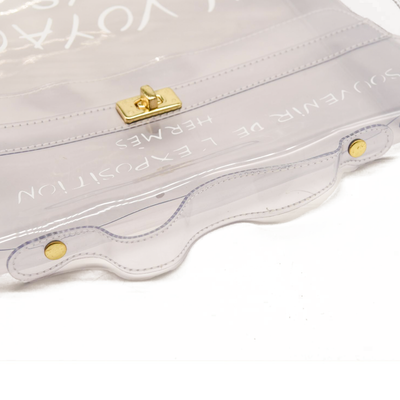 Hermes Vinyl Souvenir De L'Exposition Kelly Transparent