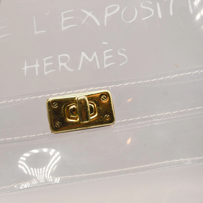 Hermes Vinyl Souvenir De L'Exposition Kelly Transparent