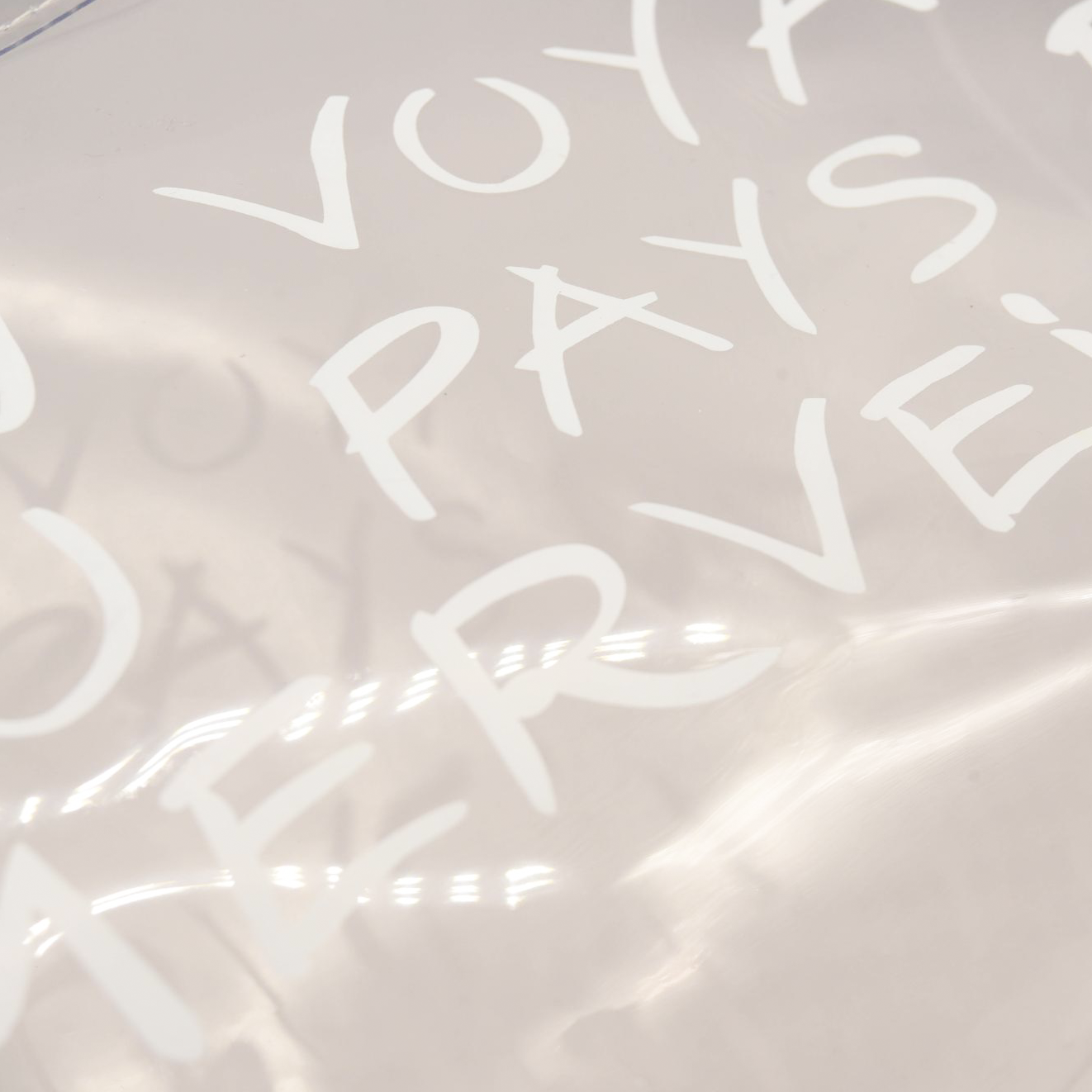 Hermes Vinyl Souvenir De L'Exposition Kelly Transparent