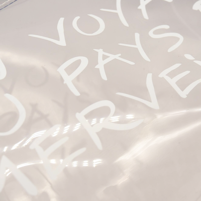 Hermes Vinyl Souvenir De L'Exposition Kelly Transparent